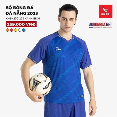 Áo Bóng Đá không Logo Kamito Đà Nẵng Xanh Bích 2023